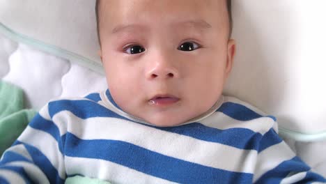 baby with sad expression