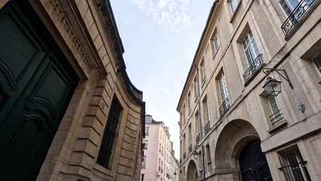 a serene walk through a narrow european alley