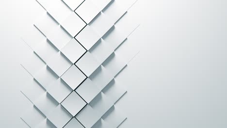 fondo blanco resumen para la presentación de negocios. patrón mínimo, renderización 3d animada. cubos. uhd 3840x2160 fondo de papel.