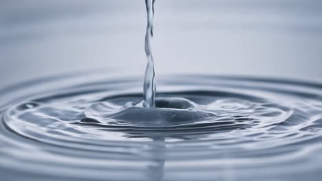 water drop splashing into a still pool