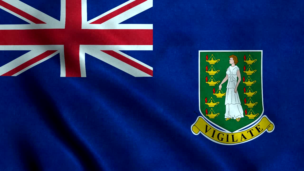 영국령 버진 아일랜드의 4k 무결 루프 발