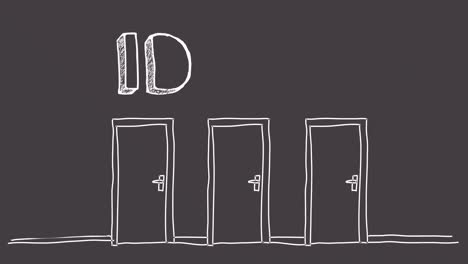 idea y animación de puertas