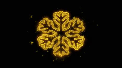golden snowflake graphic design
