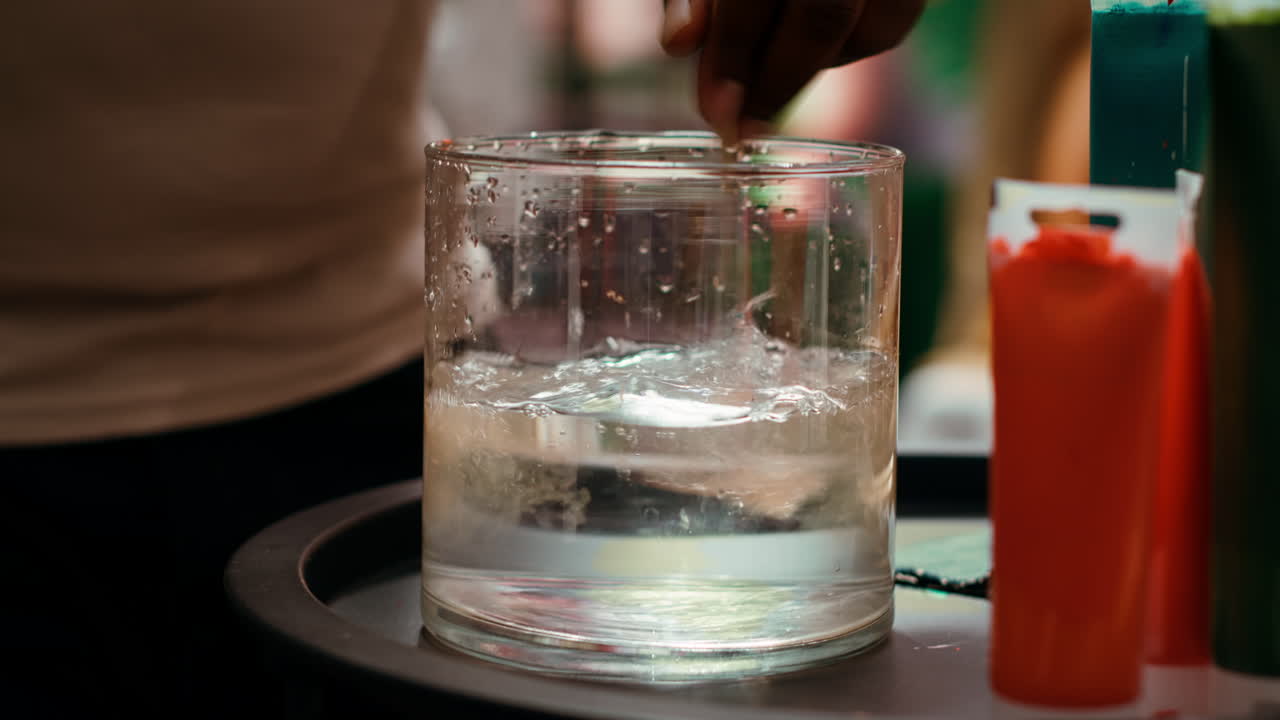 Images of water in a glass