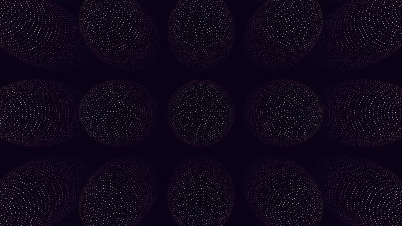 Spiraling black and white circle pattern