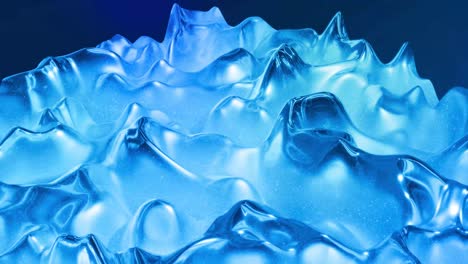 looped abstract liquid background with wavy sparkling pattern on shiny glossy surface. viscous blue fluid like surface of foil or brilliant glass. beautiful creative festive backdrop. simple bright bg