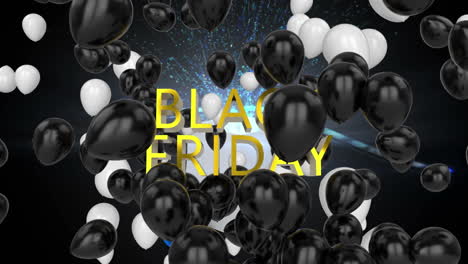 viernes negro sobre un fondo negro