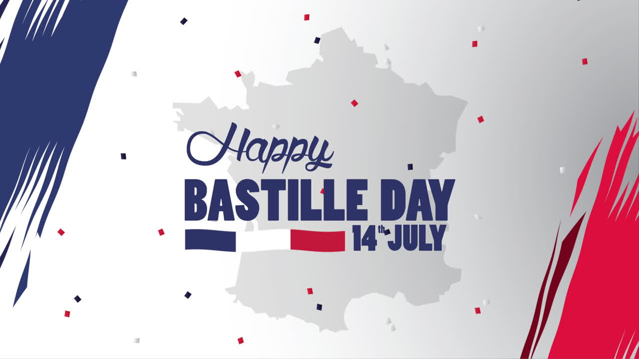 프랑스 발과 지도와 함께 바스의 날 축하