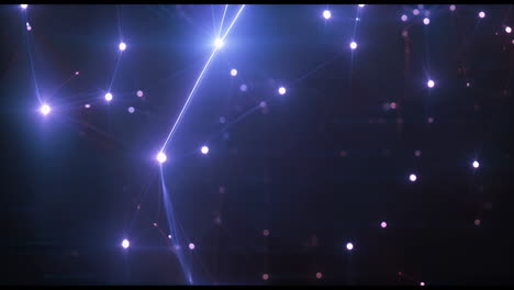 abstract glowing network connections