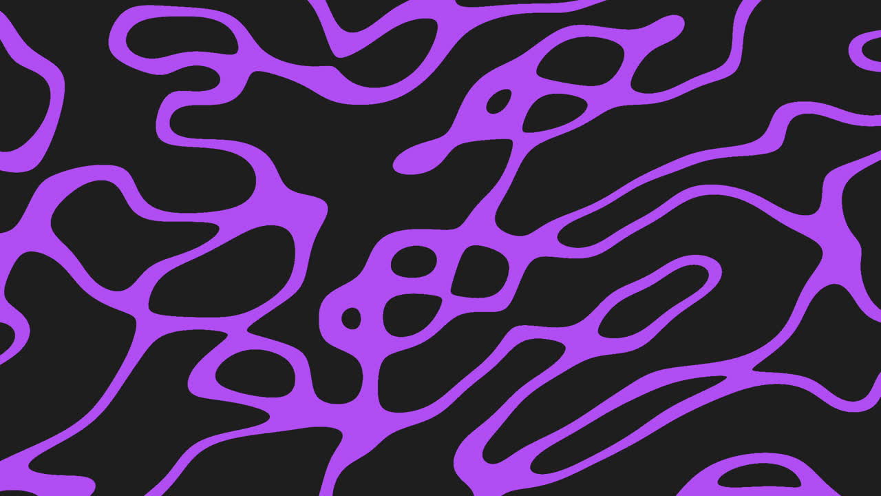 The image showcases a dynamic and abstract graphic design featuring intertwining wavy lines in purple and black tones, creating a visually striking and versatile geometric pattern