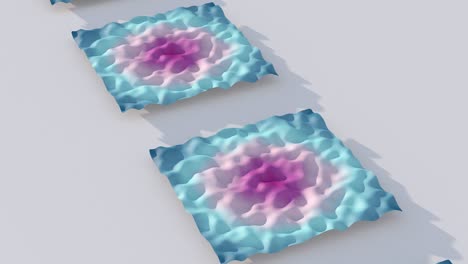 formas de textura coloridas. efecto de superficie líquida. animación abstracta, renderizado en 3d.