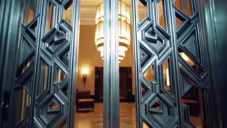 elegant art deco hotel lobby