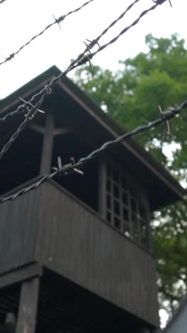 watchtower at a concentration camp