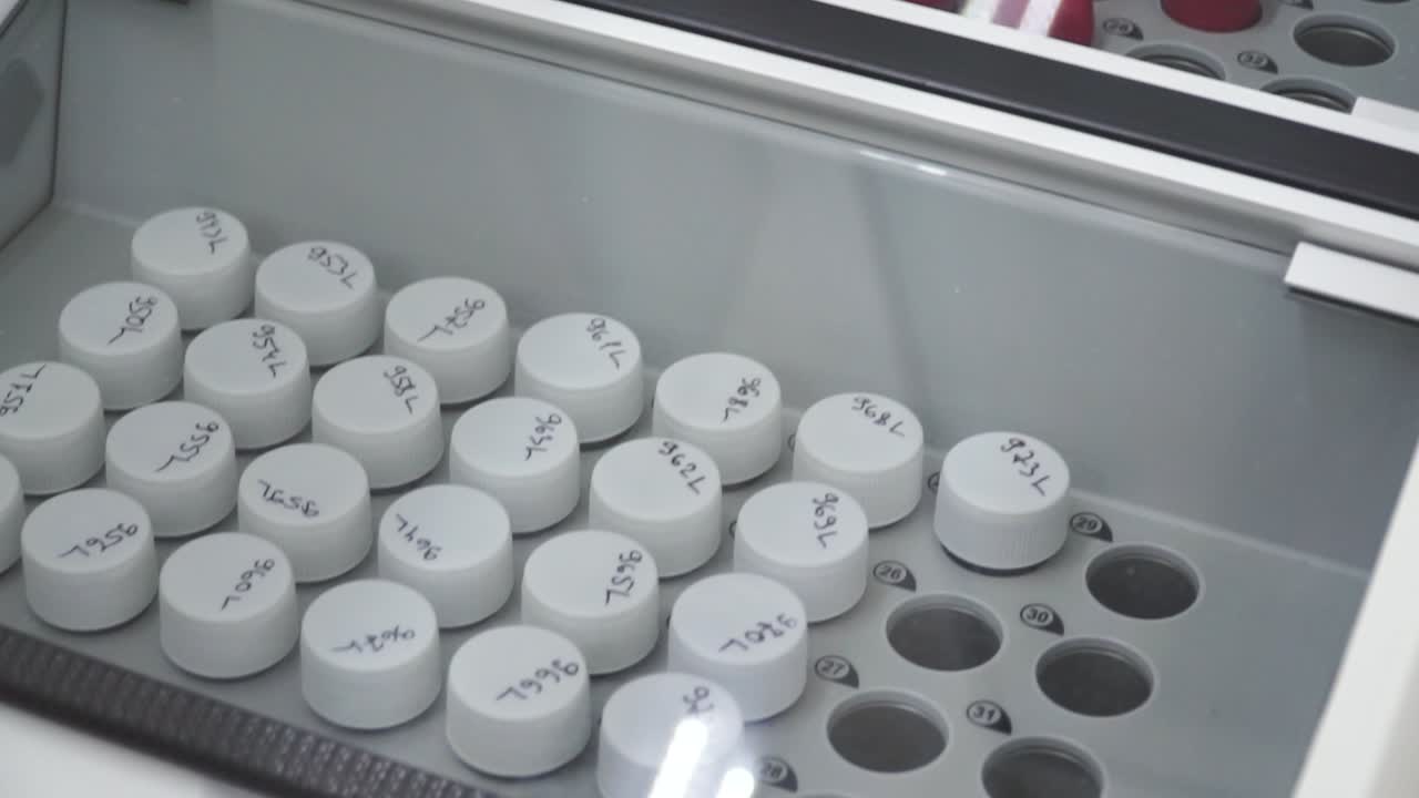 Laboratory Equipment with Sample Containers