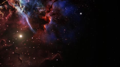 la transformación de la nebulosa cósmica 4k en el espacio