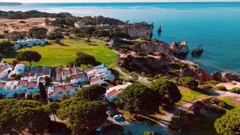 stunning aerial view of coastal landscape in portugal near the ocean