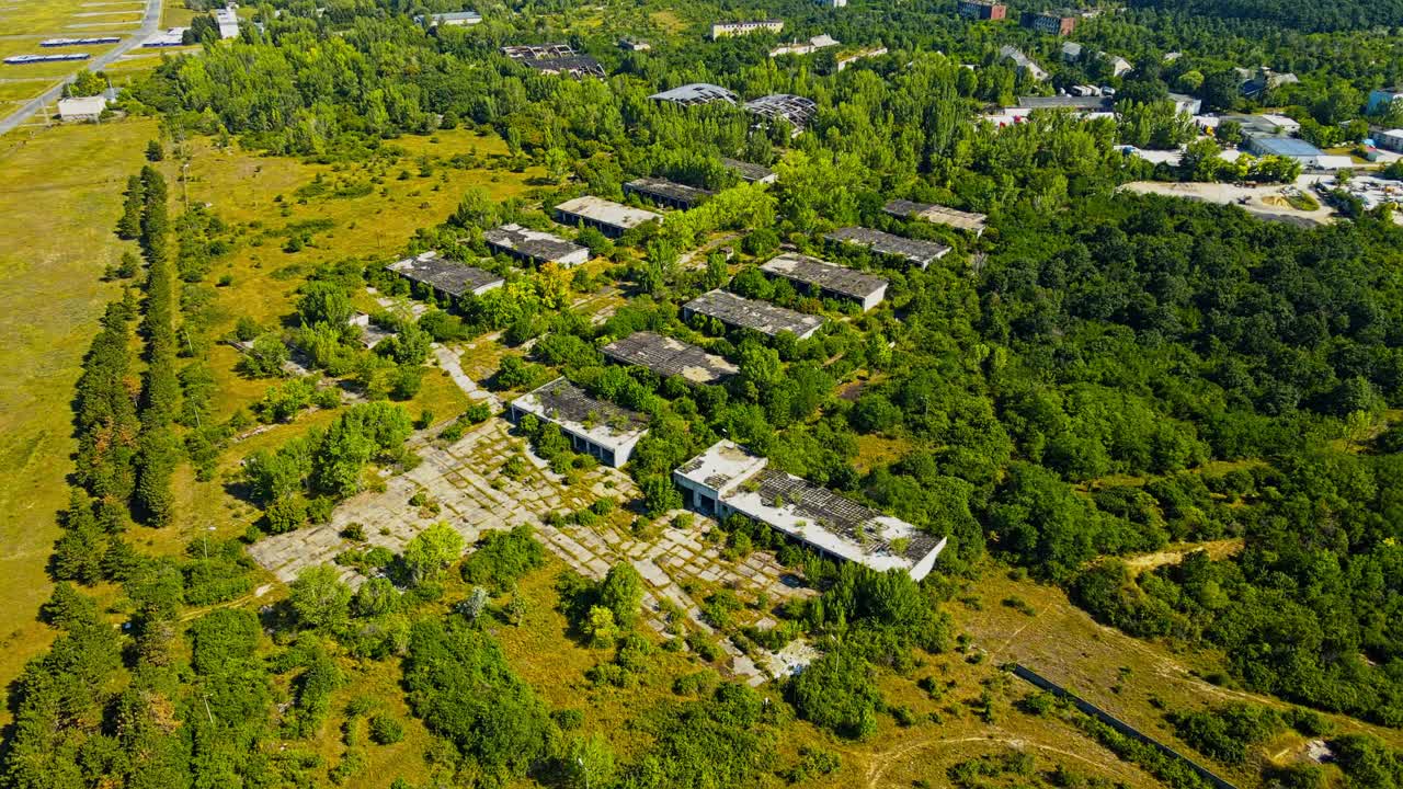 Aerial 4k drone footage of the village of Szentkir&aacute;lyszabadja in the Veszpr&eacute;m - Hungary