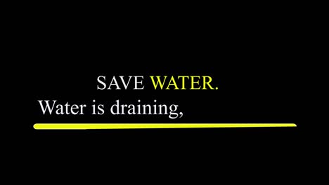 save water campaign - graphical video of water campaign