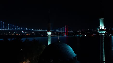 aerial view of beylerbeyi mosque in istanbul