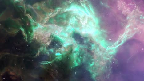 the fog of nebulae clouds moves around in the universe