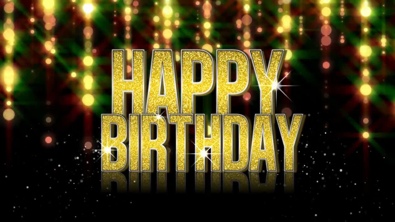 efectos de video de celebración de feliz cumpleaños