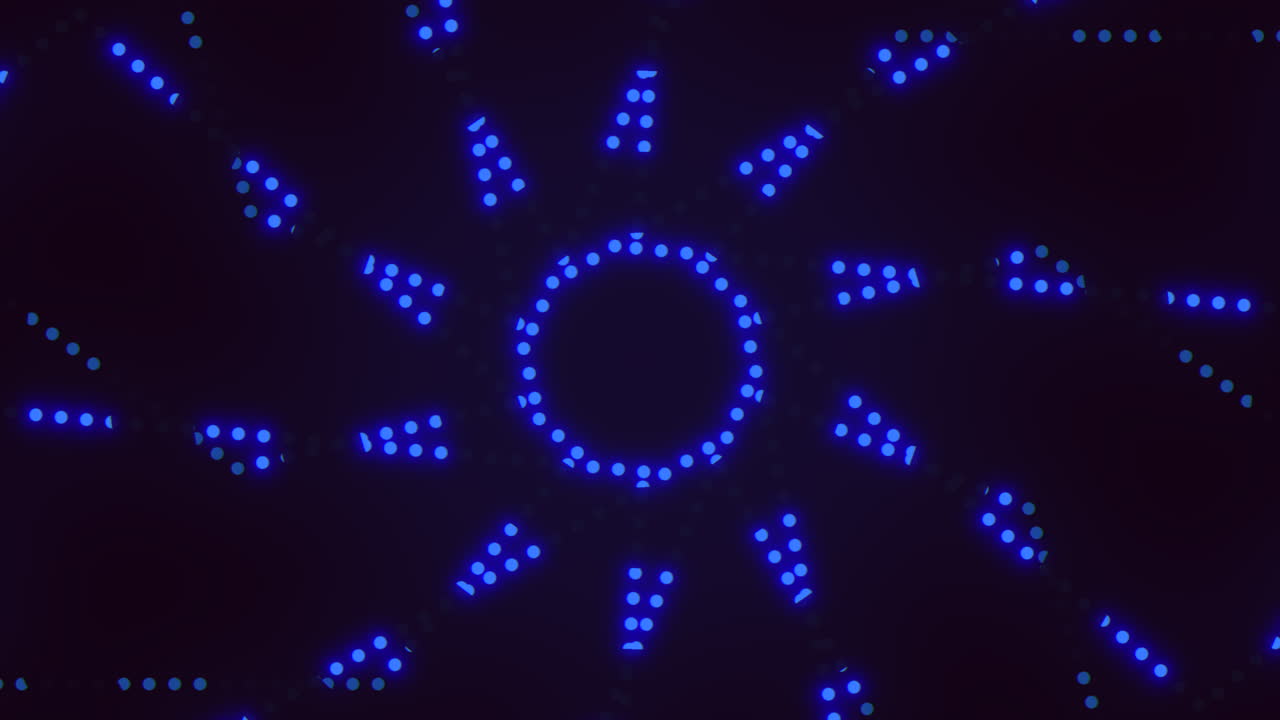 활기찬 파란색 나선형 패턴, 밝은 점이있는 디지털 예술 작품