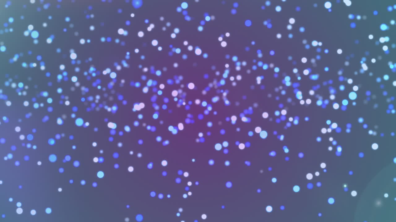 검은 바탕에 움직이는 보라색 빛의 반점이