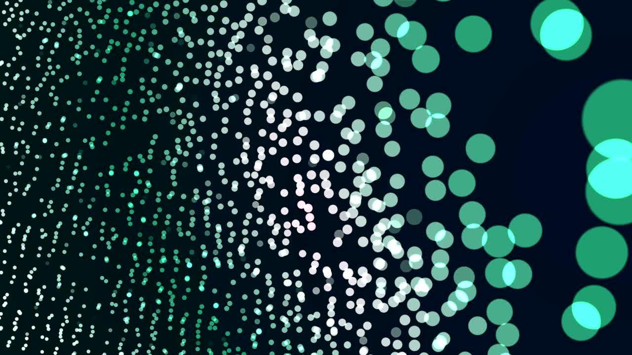 abstract bokeh background dancing particles golden blue