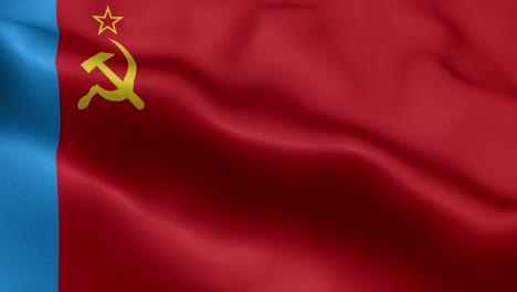 flag of the russian soviet federative socialist republic - flags of the soviet republics - former ussr flag - the flags of the soviet socialist republics were all defaced versions of the flag of the soviet union, which featured a golden hammer and sickle