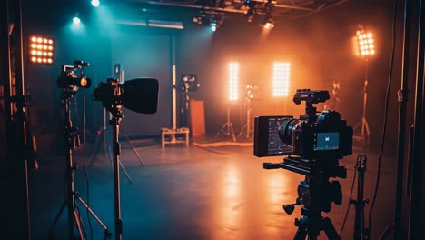 professional video production studio setup