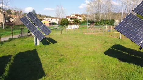 Solar-panels-on-the-sky-background