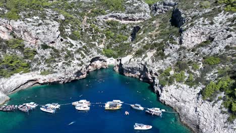 aerial view of famous stiniva beach