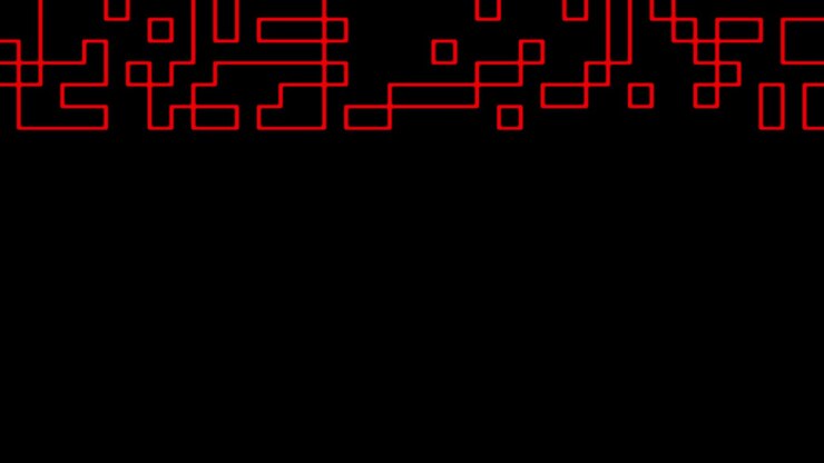 Red squares blinking pattern