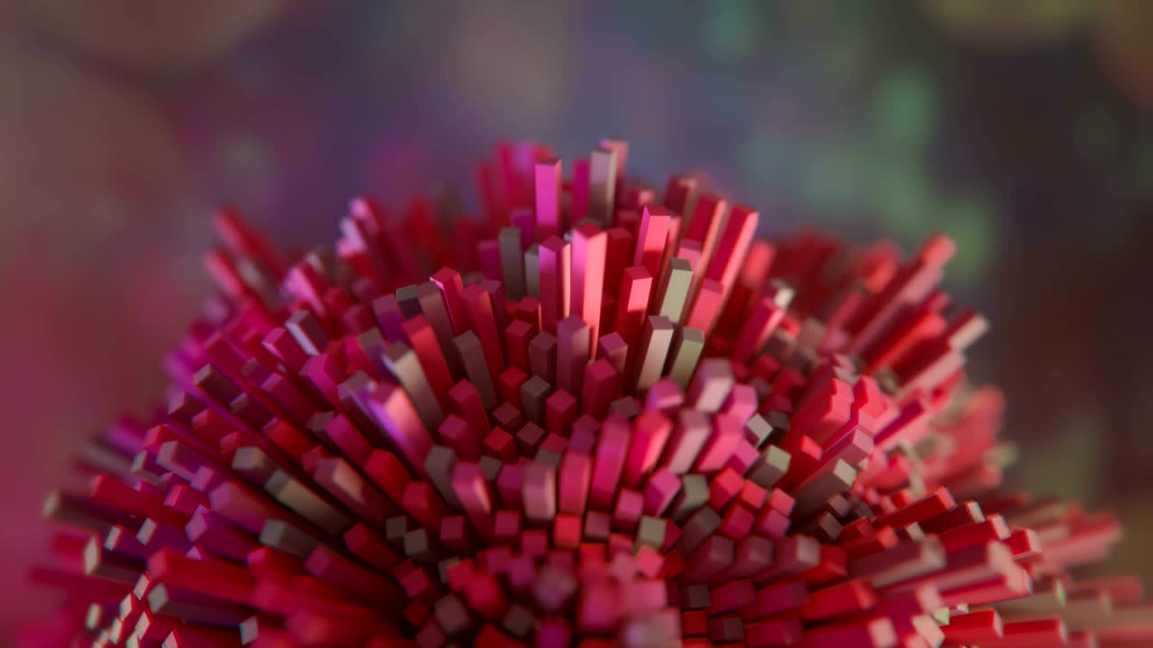 estructura molecular futurista de 4k.