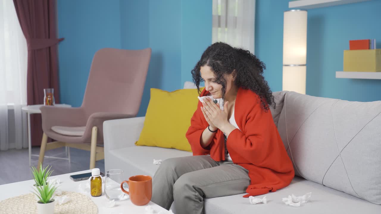 la secreción nasal.