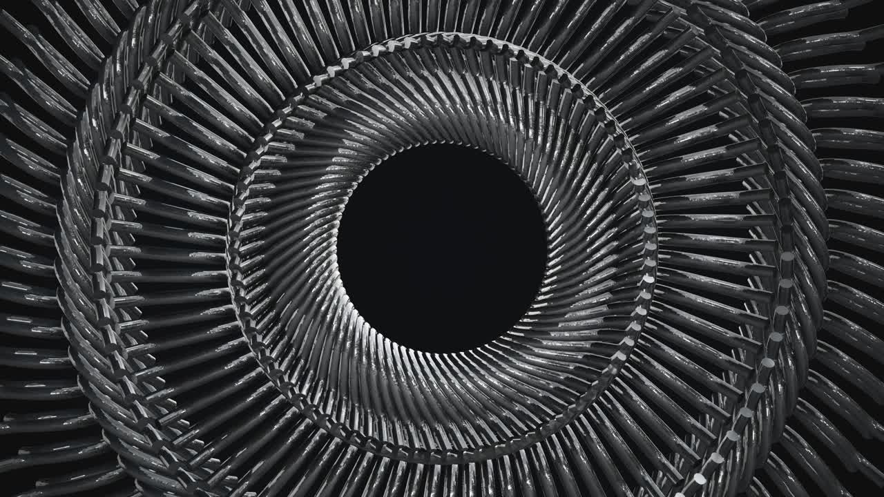 espiral metálica abstracta