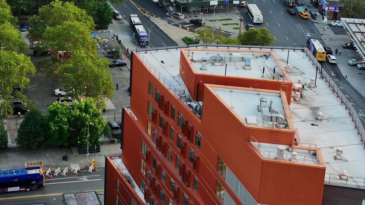 Stunning aerial view of urban landscape in New York City, USA