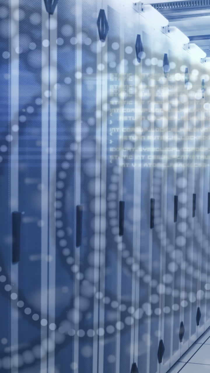 animación de formas y puntos sobre la sala del servidor