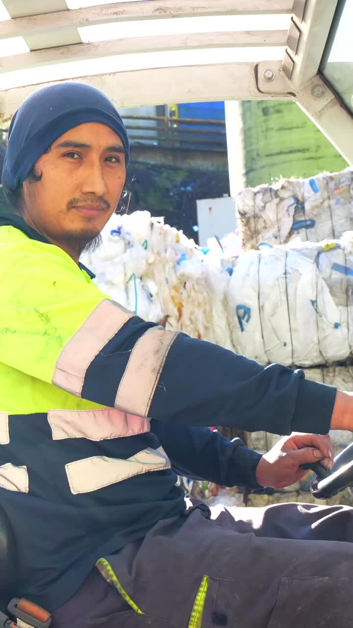Man working in waste management
