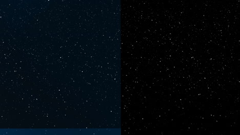 animación de nieve cayendo con espacio de copia sobre fondo azul oscuro