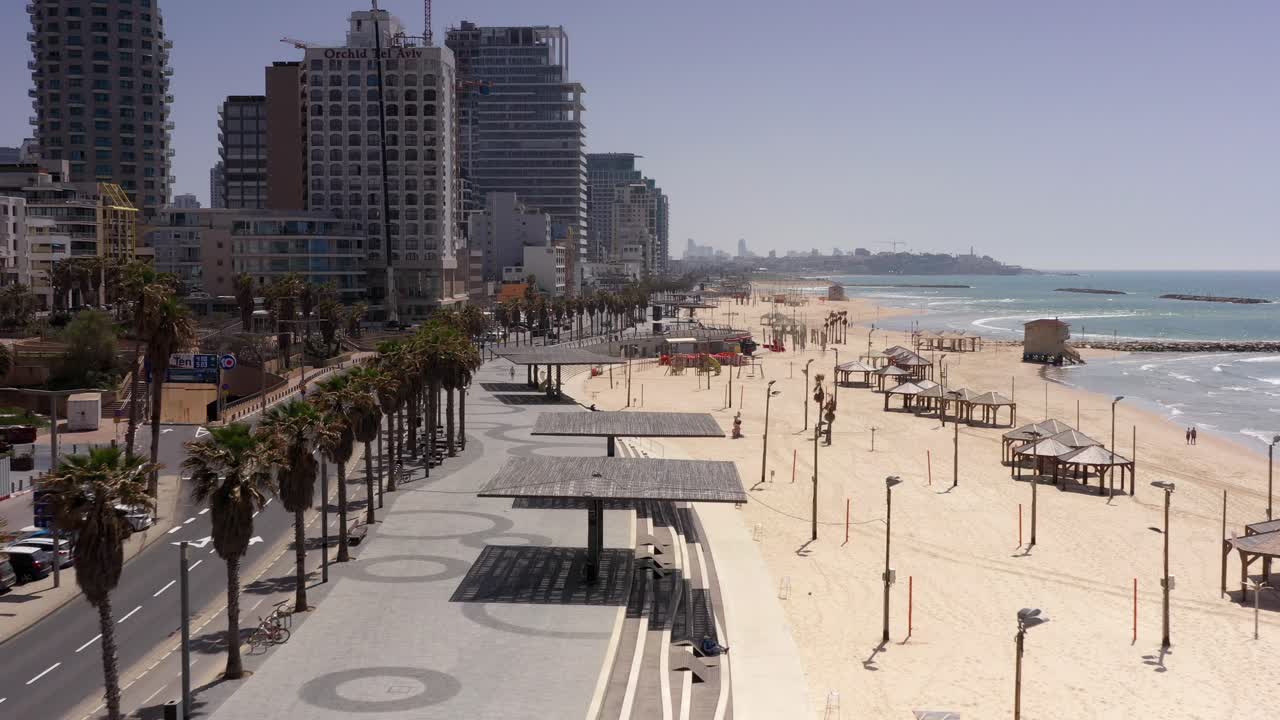 Lungomare di Tel Aviv in Israele