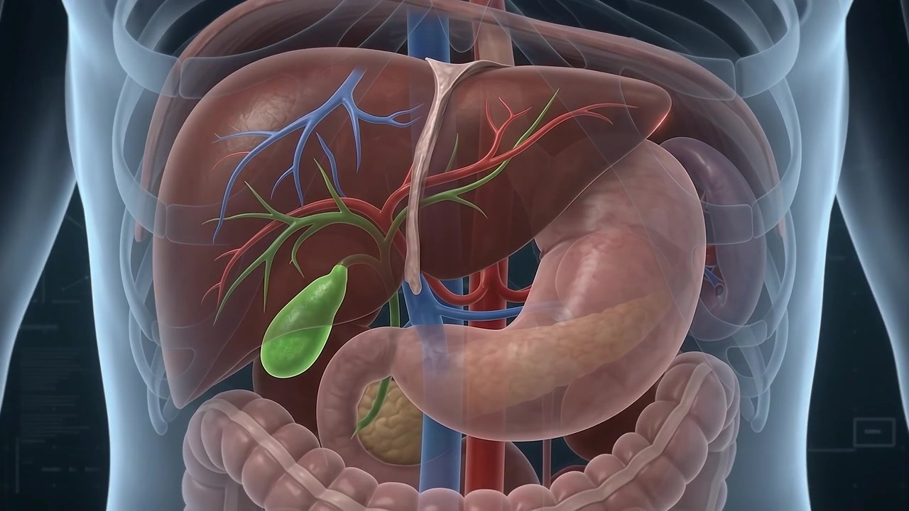 3D Medical Animation of Human Digestive System Organs