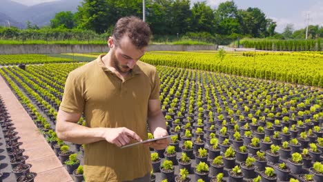 inspeccionar las plantas.