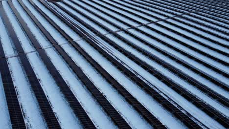 A-large-scale-solar-panel-power-plant-covered-with-snow-in-Canada