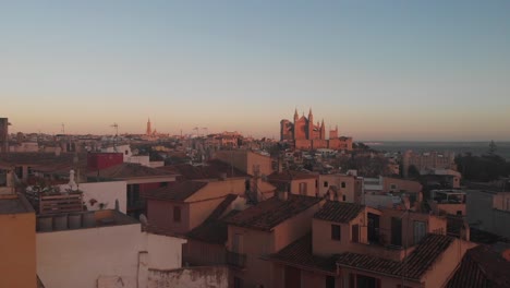 aerial footage from the largest island in the balearic islands, mallorca