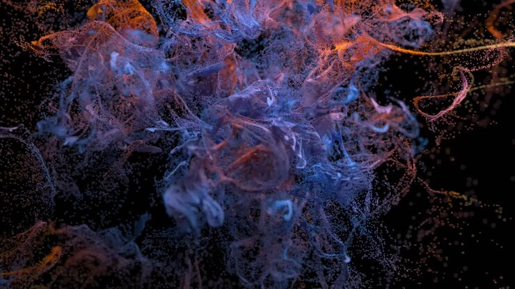 explosion d'encre abstraite