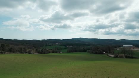 drone-view-of-agricultural-fields-on-the-outskirts-of-the-country---dolly-in