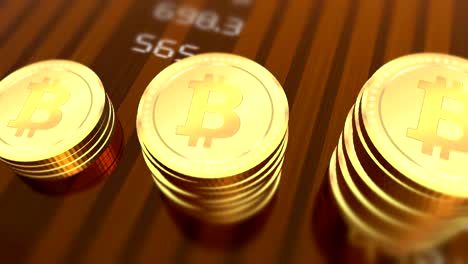 monedas virtuales brillantes bitcoins