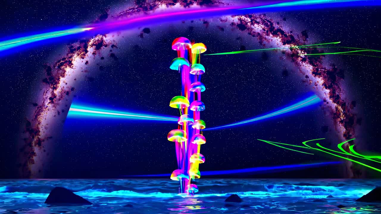 은하계에 있는 우주 수달