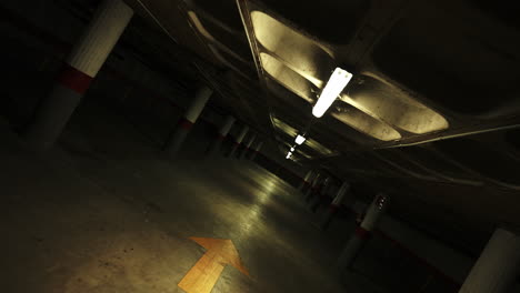 estacionamiento subterráneo vacío